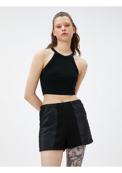 Mini Şort Beli Lastikli Cep Detaylı fiyatları