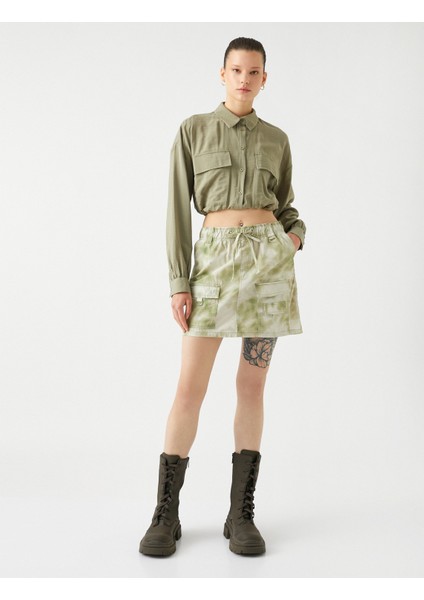 Kargo Etek Beli Bağcıklı Büyük Cep Detaylı Pamuklu