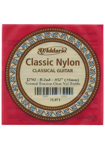 J2702 Klasik Gitar Teli Tek 2 No Si