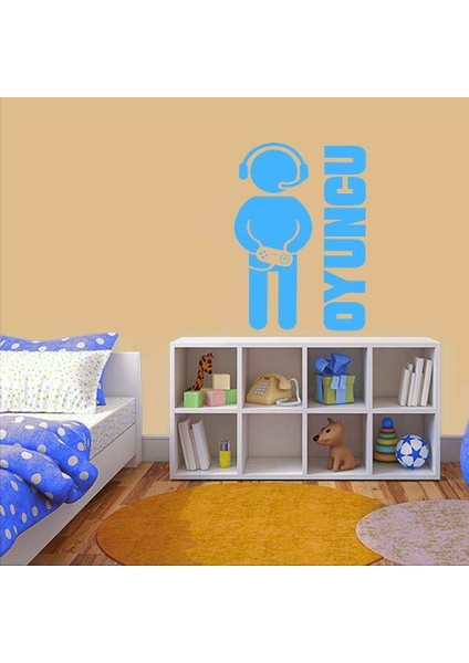 Atari - Bilgisayar Oyuncu Karakteri Dekoratif Genç Odası Duvar Sticker, Çıkartma indirimleri