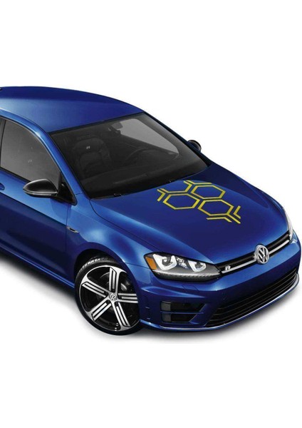 Bal Peteği, Petek Oto Sticker Kaput Etiket Çıkartma