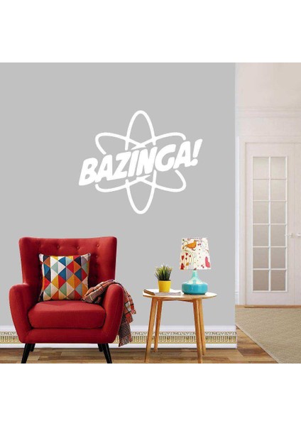 The Big Bang Theory Silüeti Dekoratif Duvar Sticker, Çıkartma, Etiket