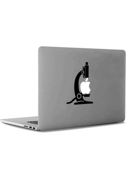 Kimyagerlere Mikroskop Mac Book Laptop Sticker, Etiket, Çıkartma