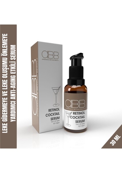 Abb - Retinol Cocktail Serum (Leke Karşıtı ve Anti-Aging Etkili Gece Serumu) 30 ml