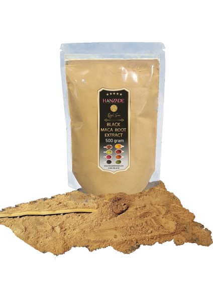 Black Maca Root Powder Extract Lepidium Siyah Maka Kökü Tozu Ekstraktı Lepidyum 500 gr
