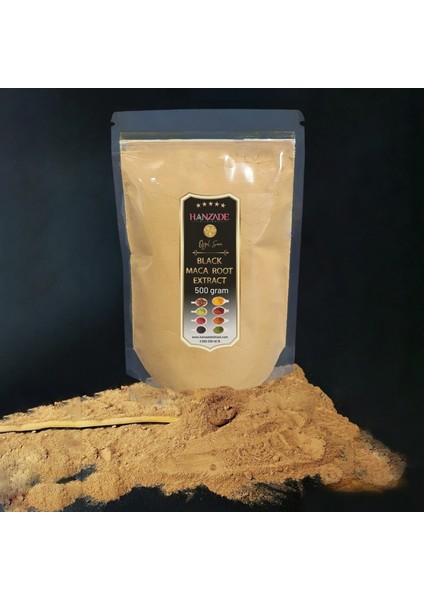 Black Maca Root Powder Extract Lepidium Siyah Maka Kökü Tozu Ekstraktı Lepidyum 500 gr