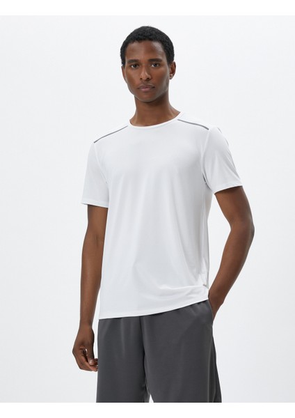 Spor Tişört Şerit Reflektörlü Bisiklet Yaka Kısa Kollu modelleri