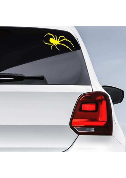 Zehirli Örümcek Sticker, Oto, Araba, Araç, Etiket, Aksesuar, Tuning, Modifiye, Arma Sarı