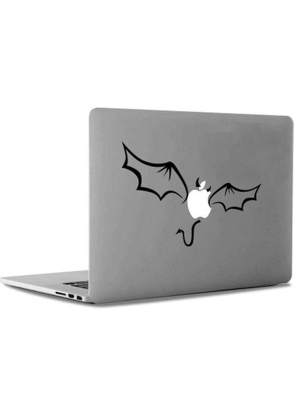 Şeytan Devil Yarasa Kanatları Mac Book Laptop Sticker, Etiket, Çıkartma