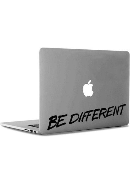 Be Different (Farklı Ol) Yazılı Mac Book Laptop Sticker, Etiket, Çıkartma