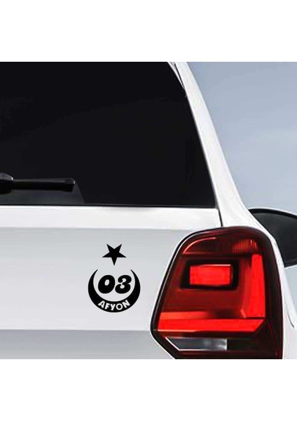 Ay Yıldız Afyonkarahisar Plakası 03 Sticker, Oto, Araba, Araç, Etiket, Aksesuar