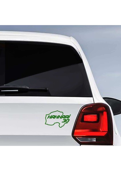 Hakkari Ili 30 Plaka Kodu Memleket Yarış Pisti Sticker - Oto Araba Etiket, Aksesuar, Tuning Yeşil