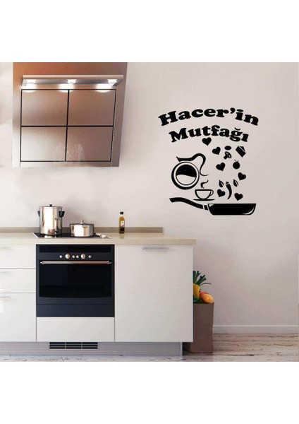 Kişiye Özel, Isminiz Yazılı Mutfak Dekoratif Duvar Sticker, Çıkartma, Etiket