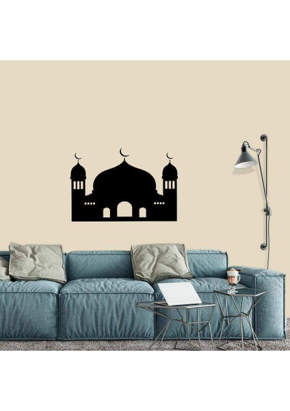 Camii Silüeti - Dini Dekoratif Duvar Sticker, Çıkartma, Etiket