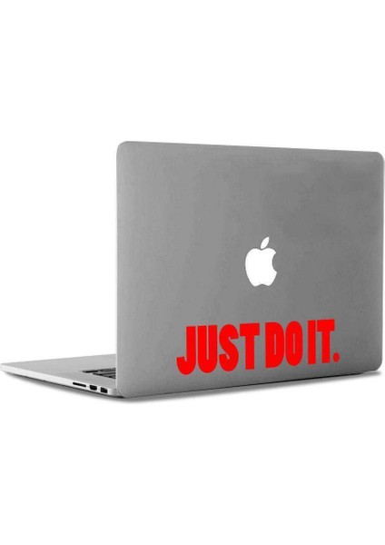 Just Do It. Slogan Dizüstü Laptop, Macbook, ipad Apple, Sticker, Etiket, Çıkartma