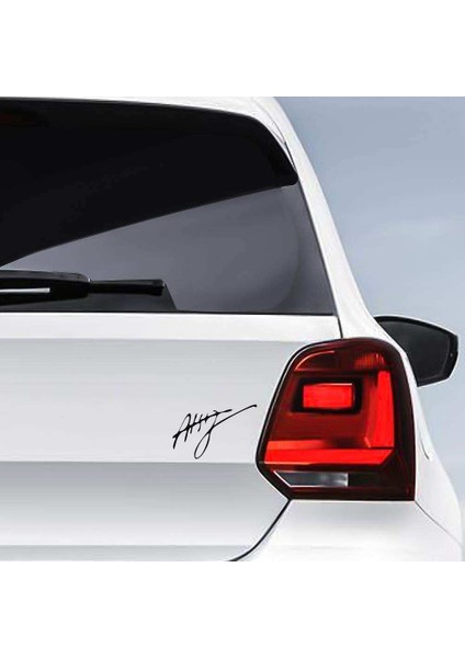 Nihal Atsız Imzası Oto Sticker Çıkartma, Etiket