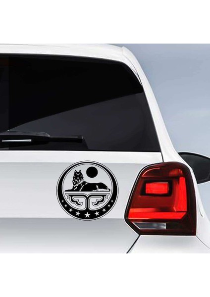 Çeçen Bayrak Amblemi Arması Sticker, Oto Etiket, Araç Çıkartma, Araba Tuning Aksesuar