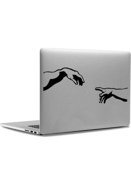 Michelangelo Eller Mac Book Laptop Sticker, Etiket, Çıkartma
