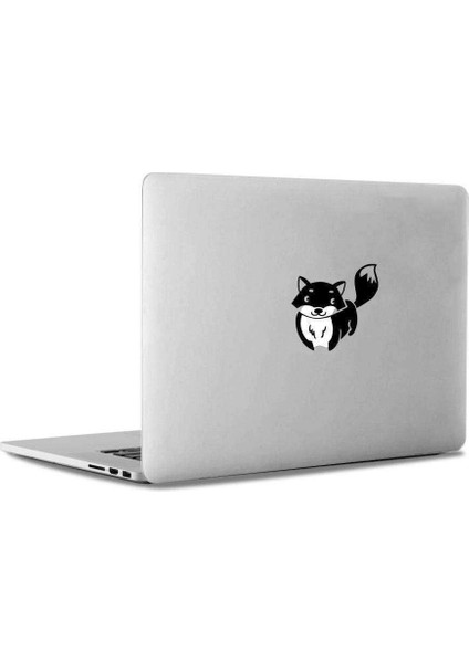 Sevimli Tilki Apple Macbook, Pro Sticker Etiket Dekoratif Bilgisyar Çıkartması