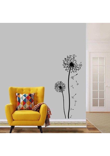 Uçuşan Karahindiba Otu, Çiçek, Doğa Dekoratif Duvar Sticker, Çıkartma, Etiket
