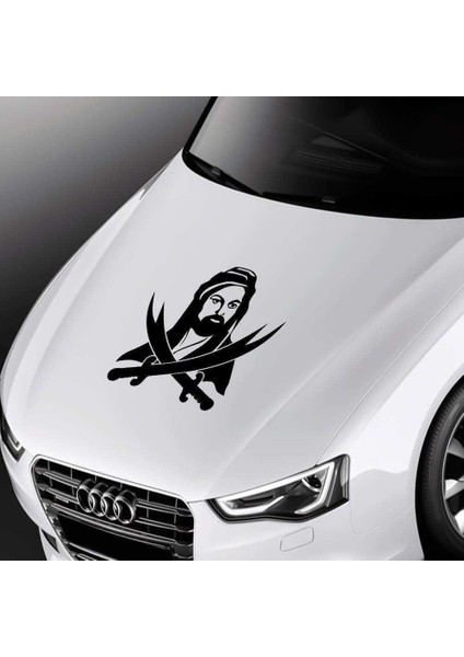 Hazreti Hz. Ali Zülfikar Kılıcı Büyük Kaput Sticker - Oto Araba Etiket, Aksesuar, Modifiye