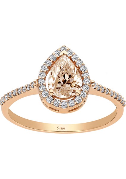 Pırlanta ve Damla Morganite Taşlı Aysenem Yüzük 0447R0023 fiyatları
