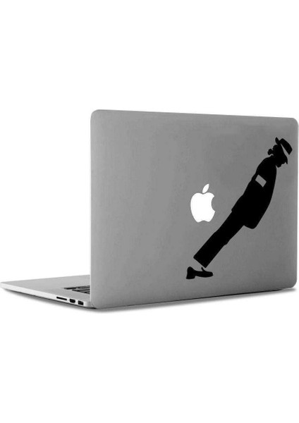 Michael Jackson Meşhur Eğilme Hareketi Mac Book Laptop Sticker, Etiket, Çıkartma