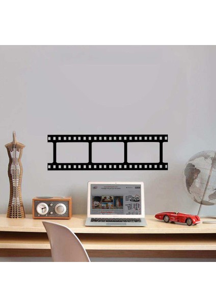 Film Şerit Silüeti Dekoratif Duvar Sticker, Çıkartma, Etiket