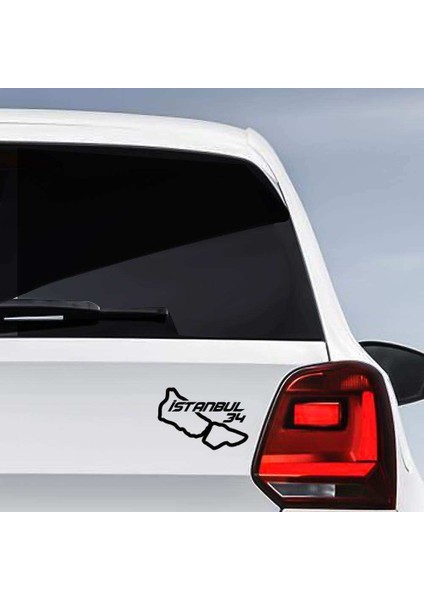 Istanbul Ili 34 Plaka Kodu Memleket Yarış Pisti Sticker - Oto Araba Etiket, Aksesuar, Tuning