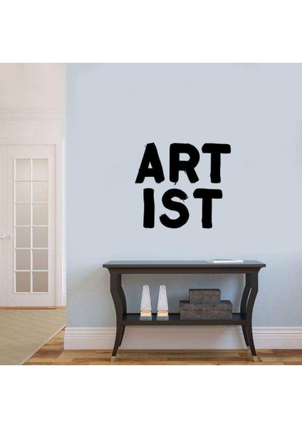 Art-Ist Yazısı Dekoratif Duvar Sticker, Çıkartma, Etiket