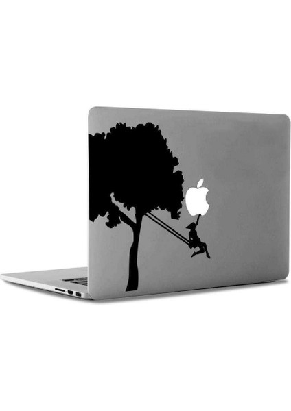 Salıncaktaki Kız Mac Book Laptop Sticker, Etiket, Çıkartma
