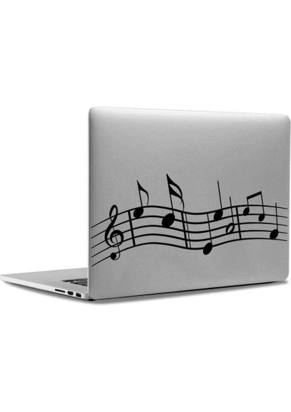 Müzik Notaları Müzisyenlere Mac Book Laptop Sticker, Etiket, Çıkartma