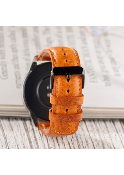 Huawei Watch Gt Gt2 E Gt2e Gt2pro Gt3 Pro Gt3pro Huawei Watch 4 Pro Ultimate Deri Kordon Kayış 46mm 22mm Taba