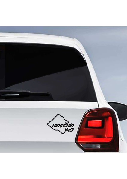 Kırşehir Ili 40 Plaka Kodu Memleket Yarış Pisti Sticker - Oto Araba Etiket, Aksesuar