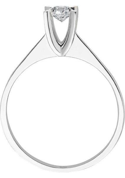 F Renk 0,24 Karat Pırlanta Tektaş Yüzük 0447R0016 modelleri