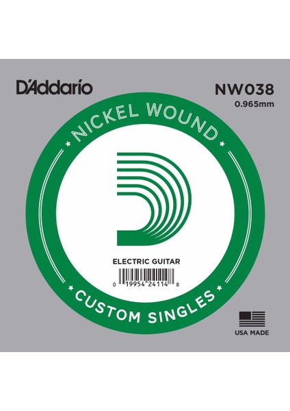 NW038 Elektro ve Akustik Gitar Tek Tel Mi 6 No