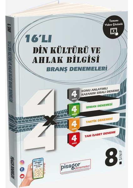 Pisagor 16'lı Din K.ve A.bilgisi Branş Denemeleri