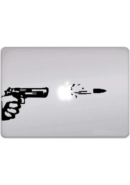 Kurşun Mac Book Laptop Sticker, Etiket, Çıkartma