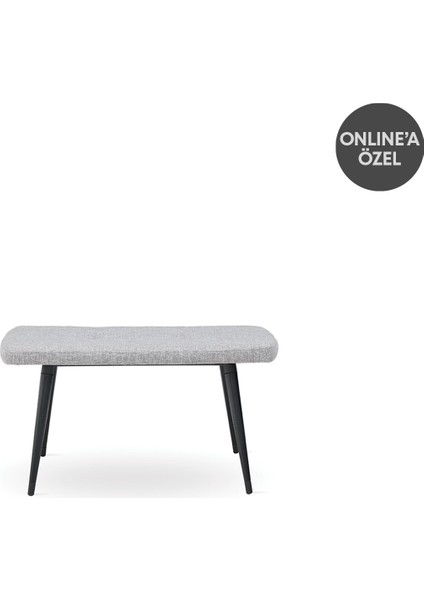 Enza Home Palladio Mutfak Masası Bench - Koyu Gri