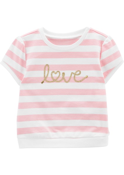 Küçük Kız Çocuk Kısa Kollu Tshirt