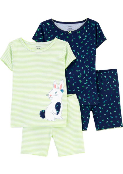 Kız Bebek Pijama Set 4'lü Paket