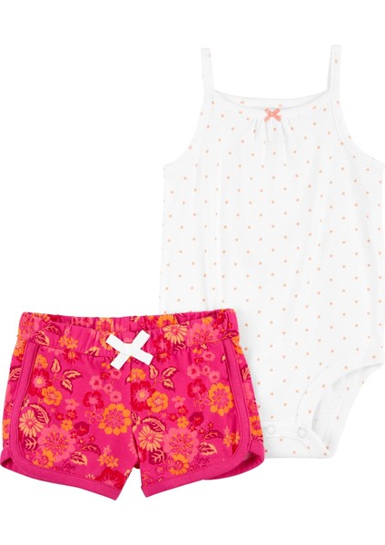 Kız Bebek Alt Üst Set 2'li Paket Pembe