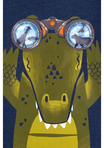 Küçük Erkek Çocuk Kısa Kollu Tshirt Lacivert fırsatları