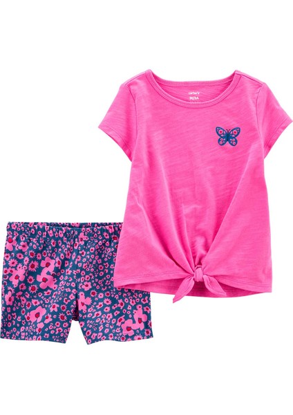 Kız Bebek Şortlu Set 2'li Paket