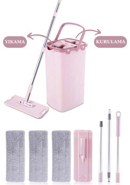 Onikiden Flora F400 Sihirli Tablet Mop Temizlik Seti ve 2 Adet F396 Yedek Mikrofiber Mop Bezi