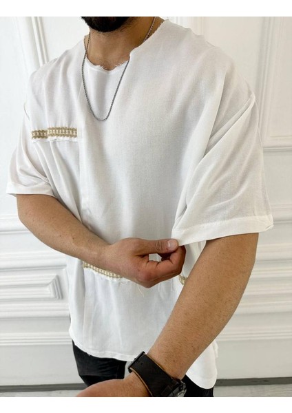 T-Shirt Nefes Alabilen Terletmez Oversize Salaş Keten Tişört fiyatları