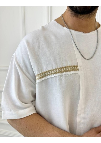 T-Shirt Nefes Alabilen Terletmez Oversize Salaş Keten Tişört fırsatları