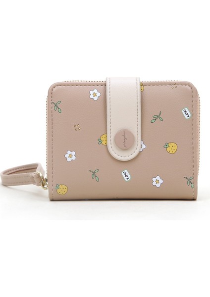 Kadın Cüzdanı Kısa Kız Kart Sahibi Öğrenci Fermuarlı Bozuk Para Cüzdanı (Yurt Dışından)