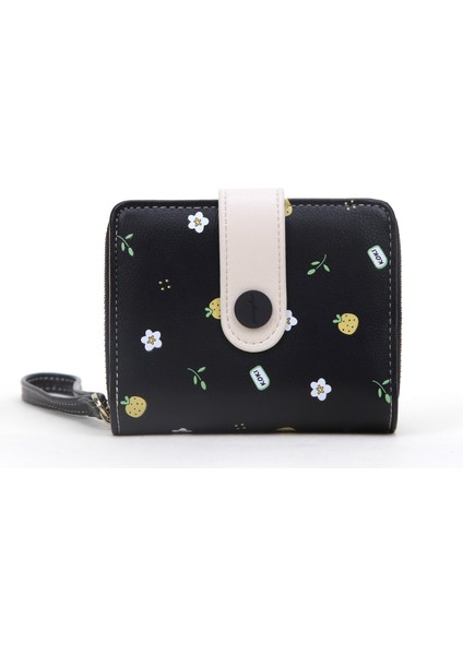 Kadın Cüzdanı Kısa Kız Kart Sahibi Öğrenci Fermuarlı Bozuk Para Cüzdanı (Yurt Dışından)