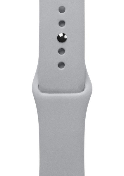 42-49MM Yeni Nesil Apple Uyumlu Akıllı Saat Kordonu Silikon Gri